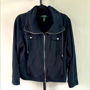 Ralph Lauren Black 100% Cotton Jacket Size XL